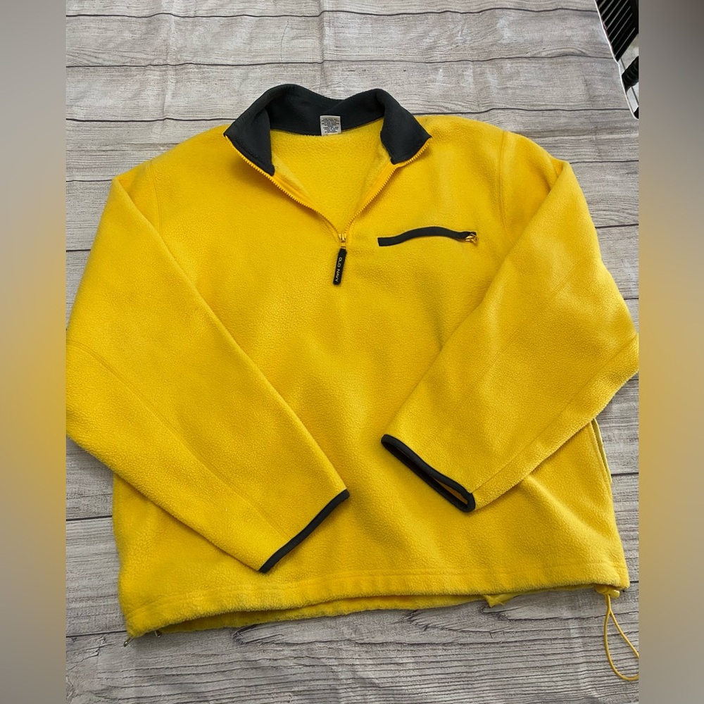 old navy mens size medium yellow pullover sweater